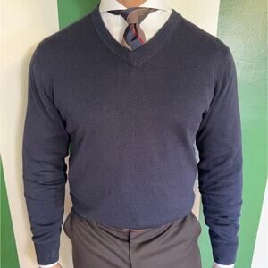 Brooks Brothers Silk Blend V-Neck Sweater